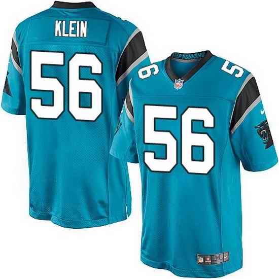 Nike Panthers #56 A.J. Klein Blue Team Color Mens Stitched NFL Elite Jersey